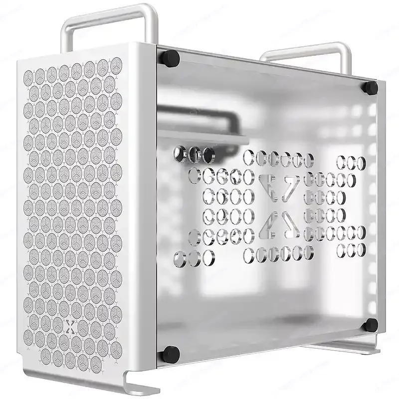 B2 all-aluminum alloy ITX small chassis A4 structure, acrylic side penetration, portable