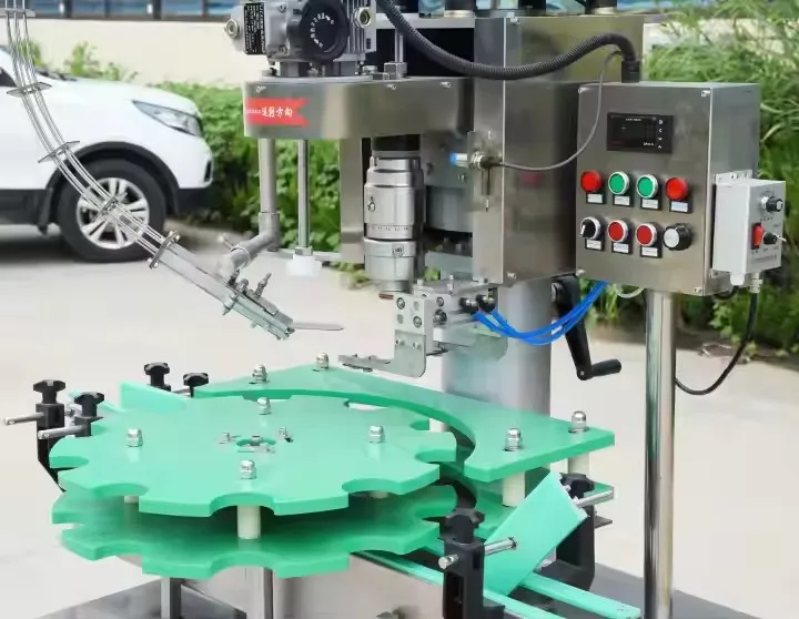 Glass Bottle Ropp Capping Machine For Aluminum Caps Automatic