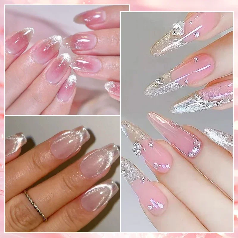 7mlスーパーグリッターキャットマグネットネイルジェルポリッシュシルバーグリッターネイルアートデコレーションジェルマニキュアネイルDIYデザインネイル用品