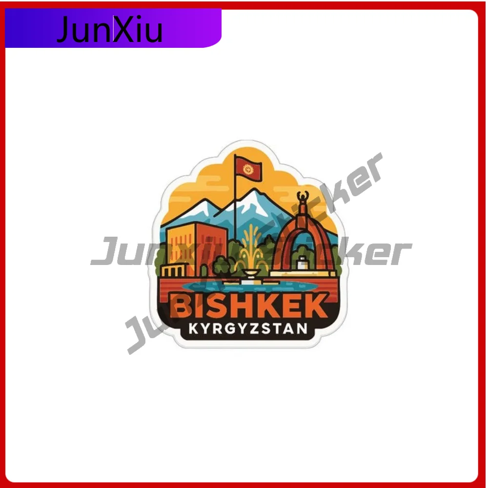 

Bishkek Kyrgyzstan Travel Sticker Exterior Accessories Vinyl Decal Graphic Truck Pickup Camper Bumper Decals Stickers Motorcycle