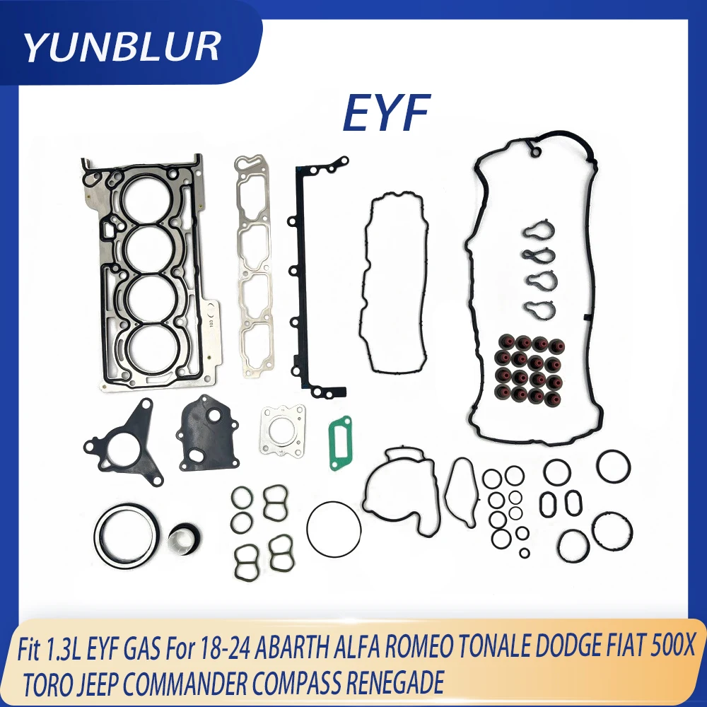 

Engine Full Gasket Set Fit 1.3 L EYF GAS For 18-24 ABARTH ALFA ROMEO TONALE DODGE FIAT 500X TORO JEEP COMMANDER COMPASS RENEGADE