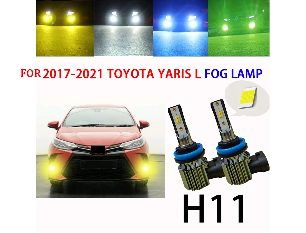 

For Toyota YARiS L 2017-2021 FOG LAMP LED BULB Ice blue White Lampu Spotlight Sport Light Mentol Kereta Halogen Replacement