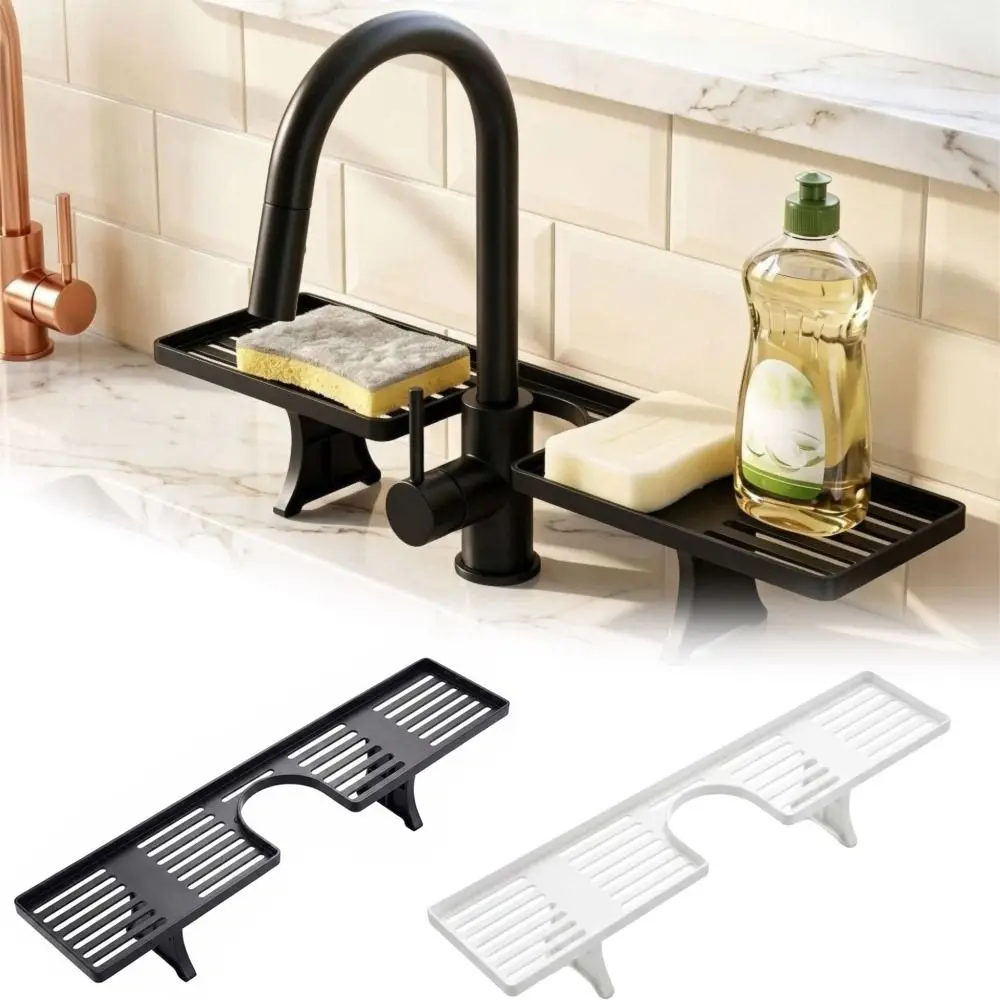 Universal Universal Bathroom Storage Rack Water Drainage Mesh Faucet Storage Shelf Non-punching Counter Organizer Washstand