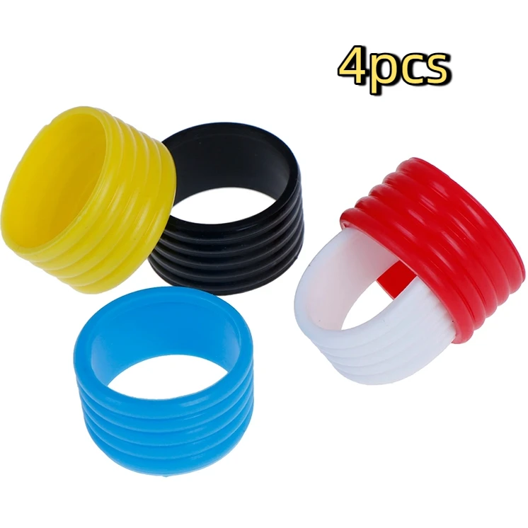 

4pcs Tennis Racket Rubber Ring Grip Stretchable Stretchy Handle Rubber Ring