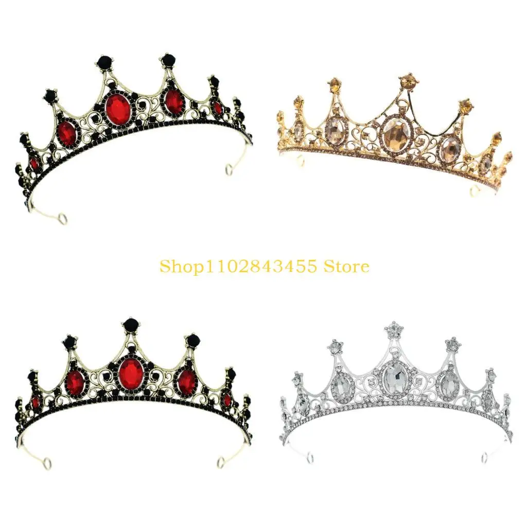 

49MC Элегантный металлический аксессуар для волос со стразами для невесты, реквизит, костюм, драма