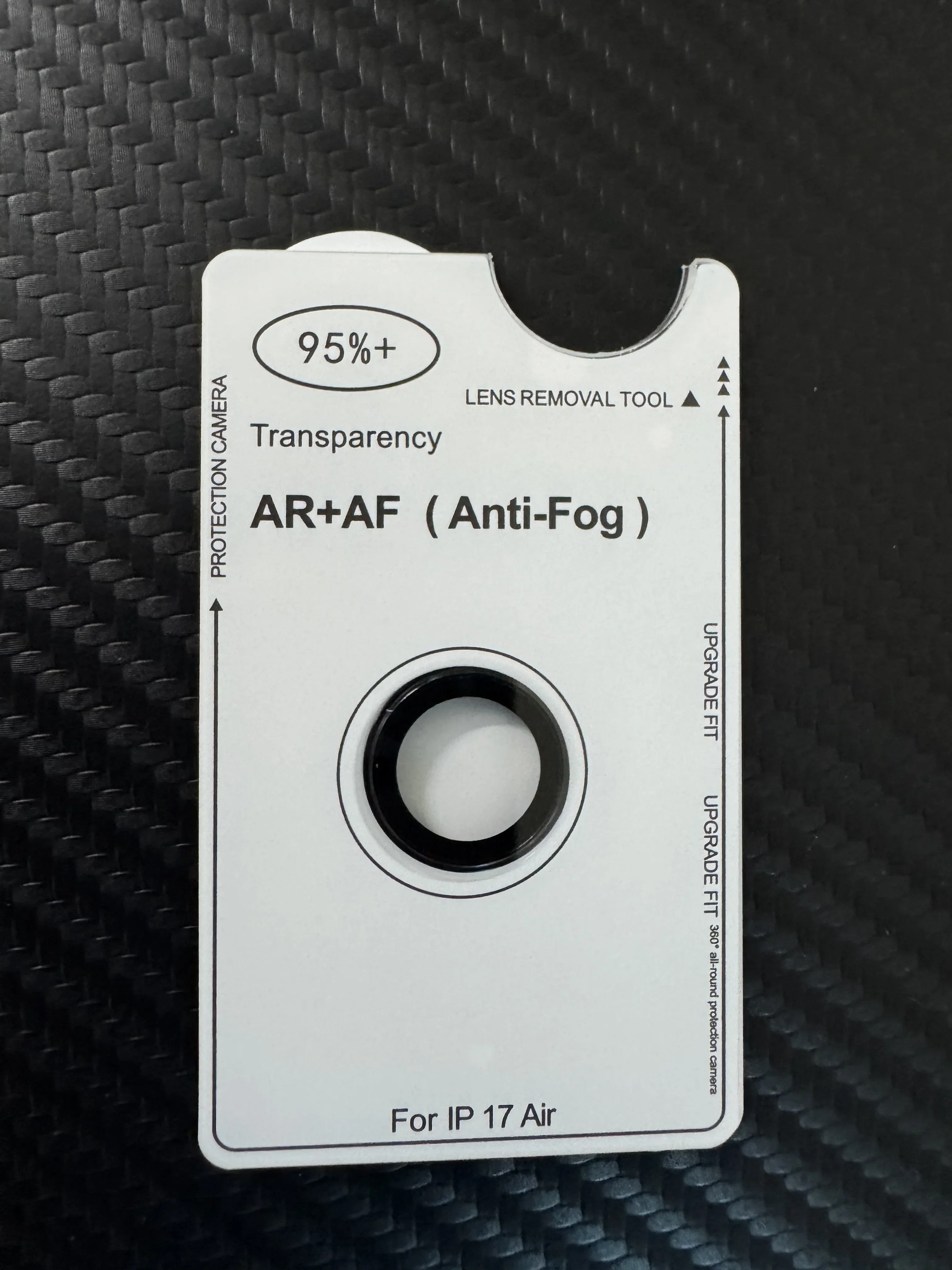 اللون الأصلي آيفون 17 الهواء الأصلي AR AF مكافحة الضباب اللون كاميرا خلفية الزجاج المقسى طبقة رقيقة واقية أسود فضي ذهبي