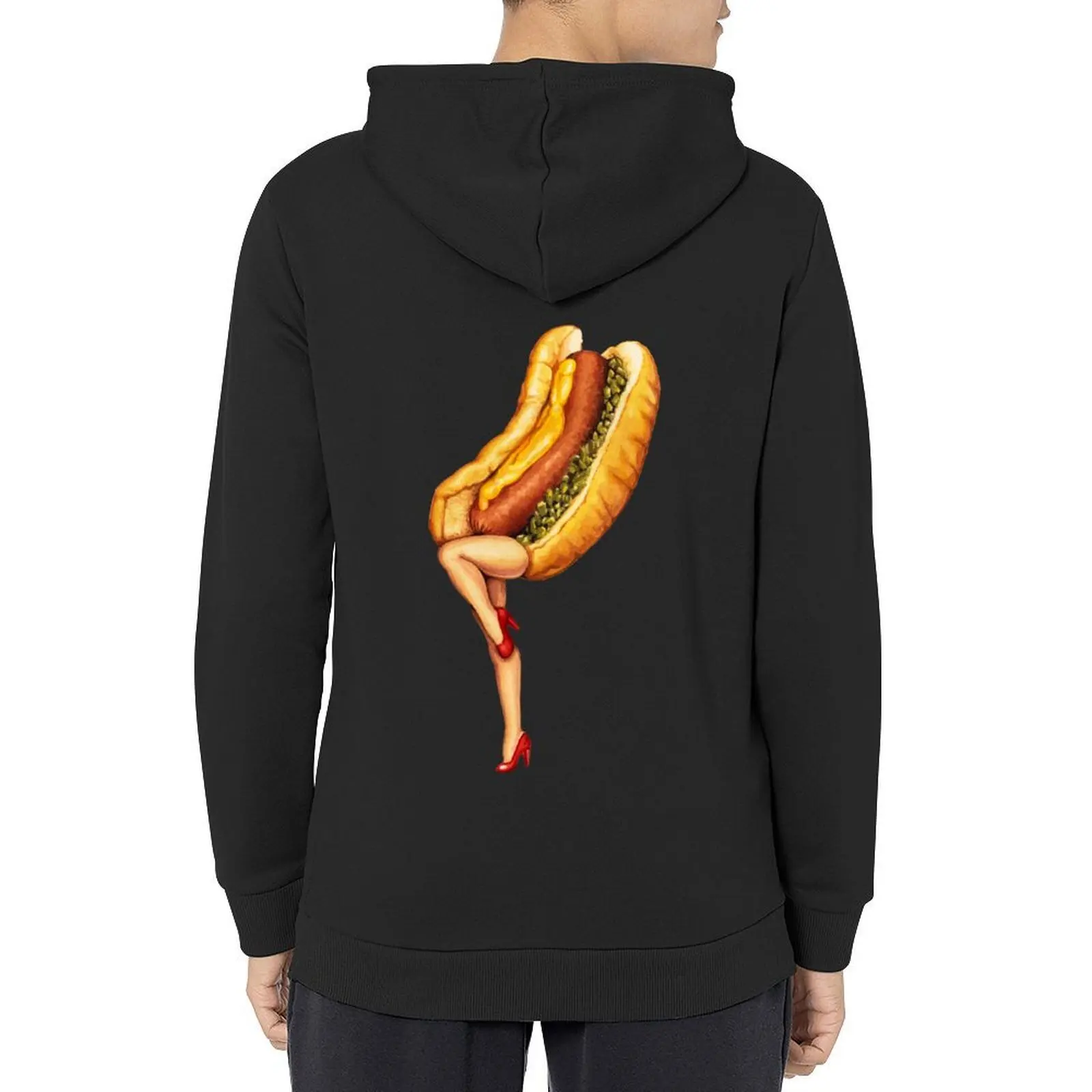 

Let's All Go to the Lobby - Hot Dog Girl Hoodie men's clothes blouse men's sweat-shirt set mens clothes men's hoodie sweatshirt