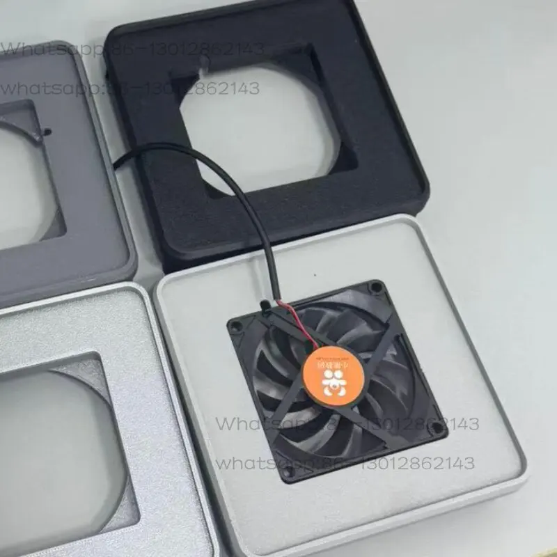 Mini host, small computer, router, new universal heightening 8010 silent fan radiator base