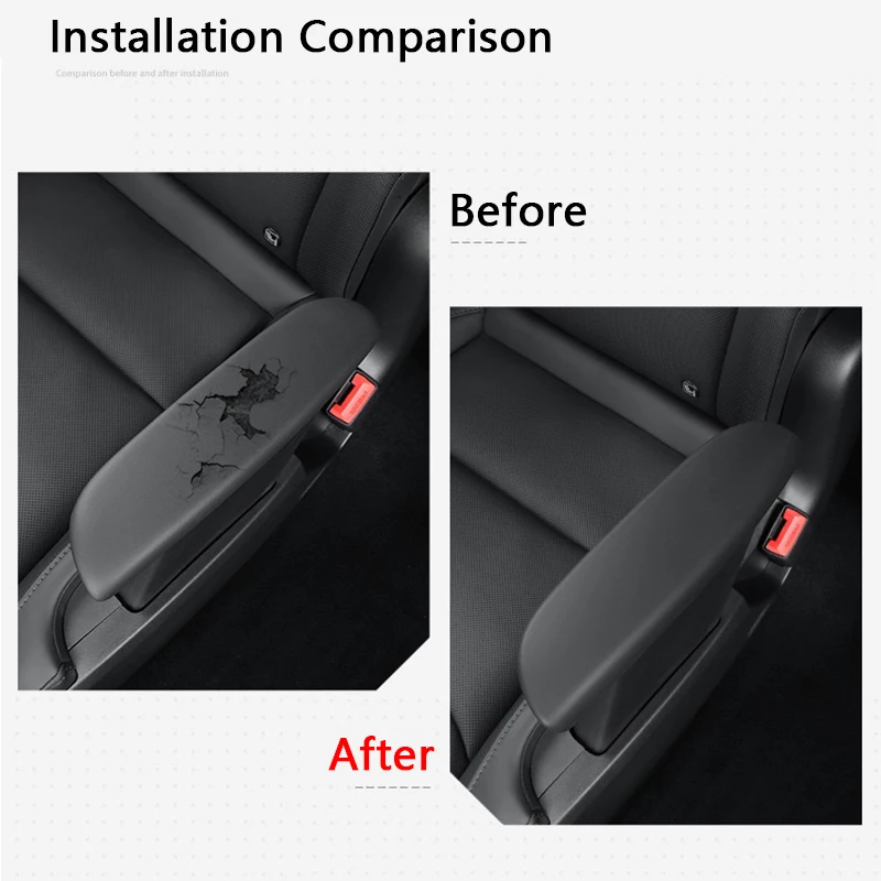 Second Row Armrest Protective Cover For Tesla Model YL Silicone Protective Case Dirt-Resistant Wear-Resistant Car Accessories