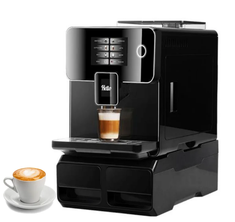 Fully automatic Cappuccio or latte esspresso making machine commercial coffee maker automatic coffee machine with grinder prices