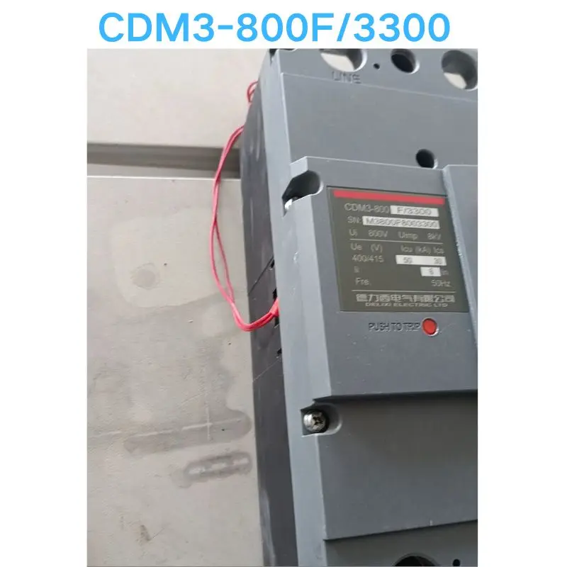 Second hand test OK CDM3-800F/3300 molded case circuit breaker