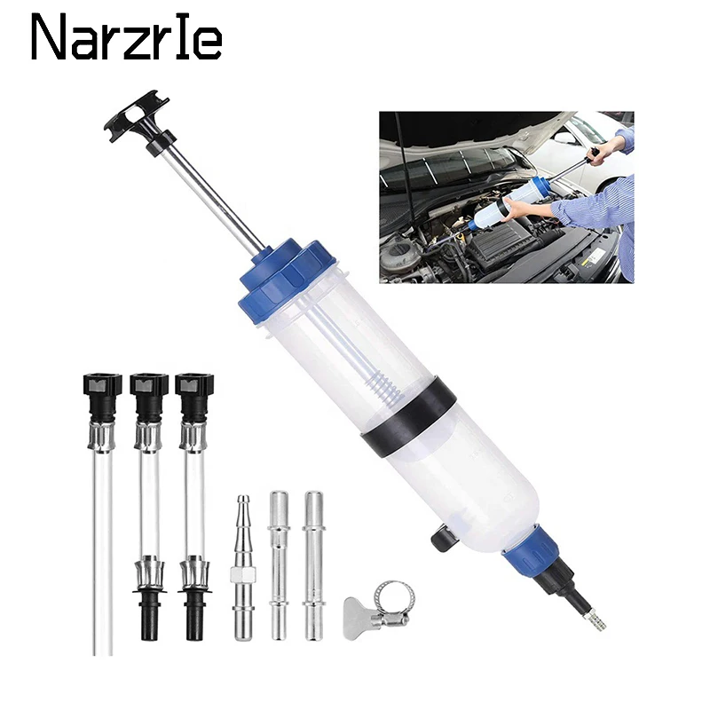 200/500/1500ML Car Oil Fluid Extractor Filling Syringe Bottle Transfer Fuel Extraction Liquid Oil Auto Manual Brake Oil Pump