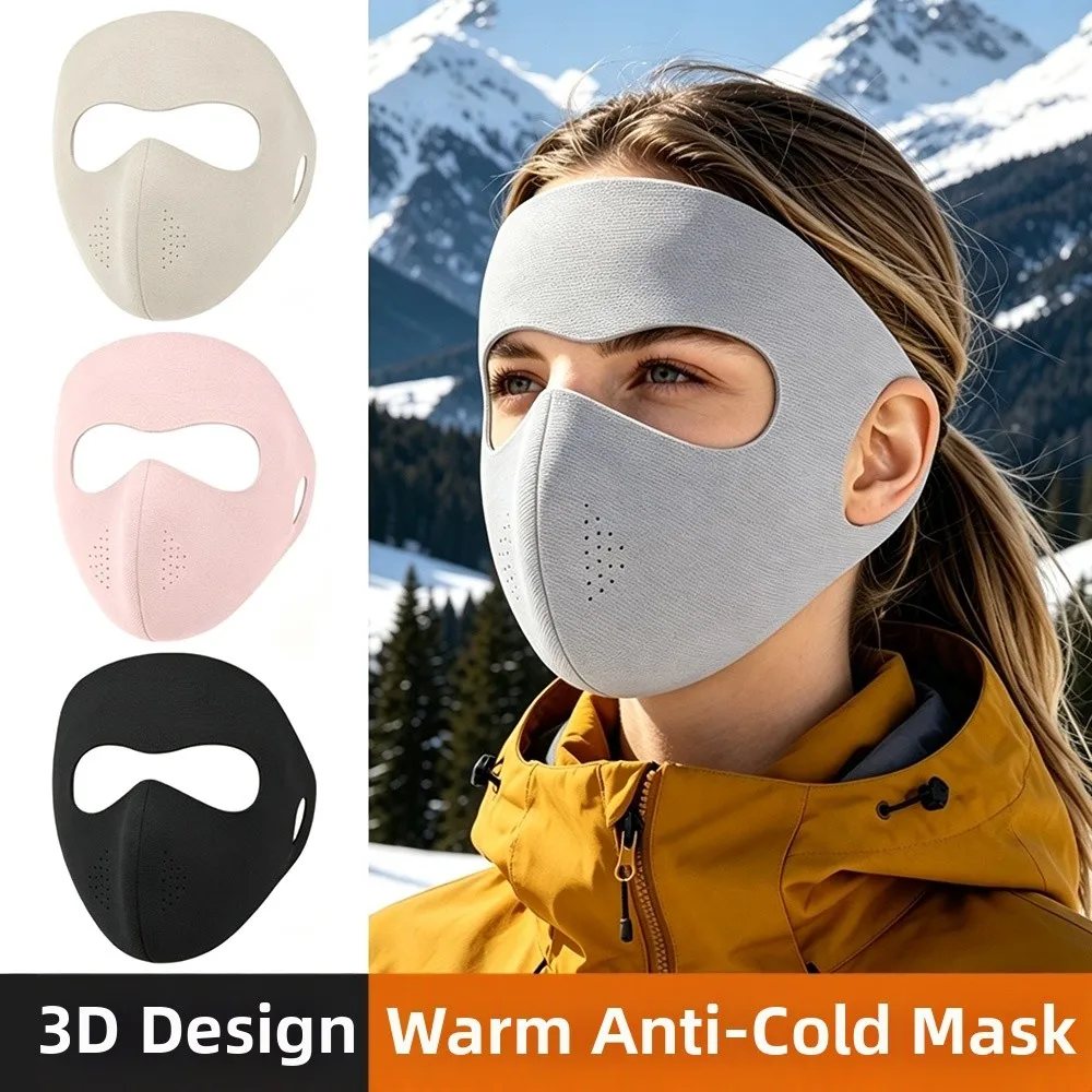 Fish-Bone Support Thermal Face Mask Anti-Collapse Design Dralon Fabric Cold-Resistant Mask Warm Lining Soft Material