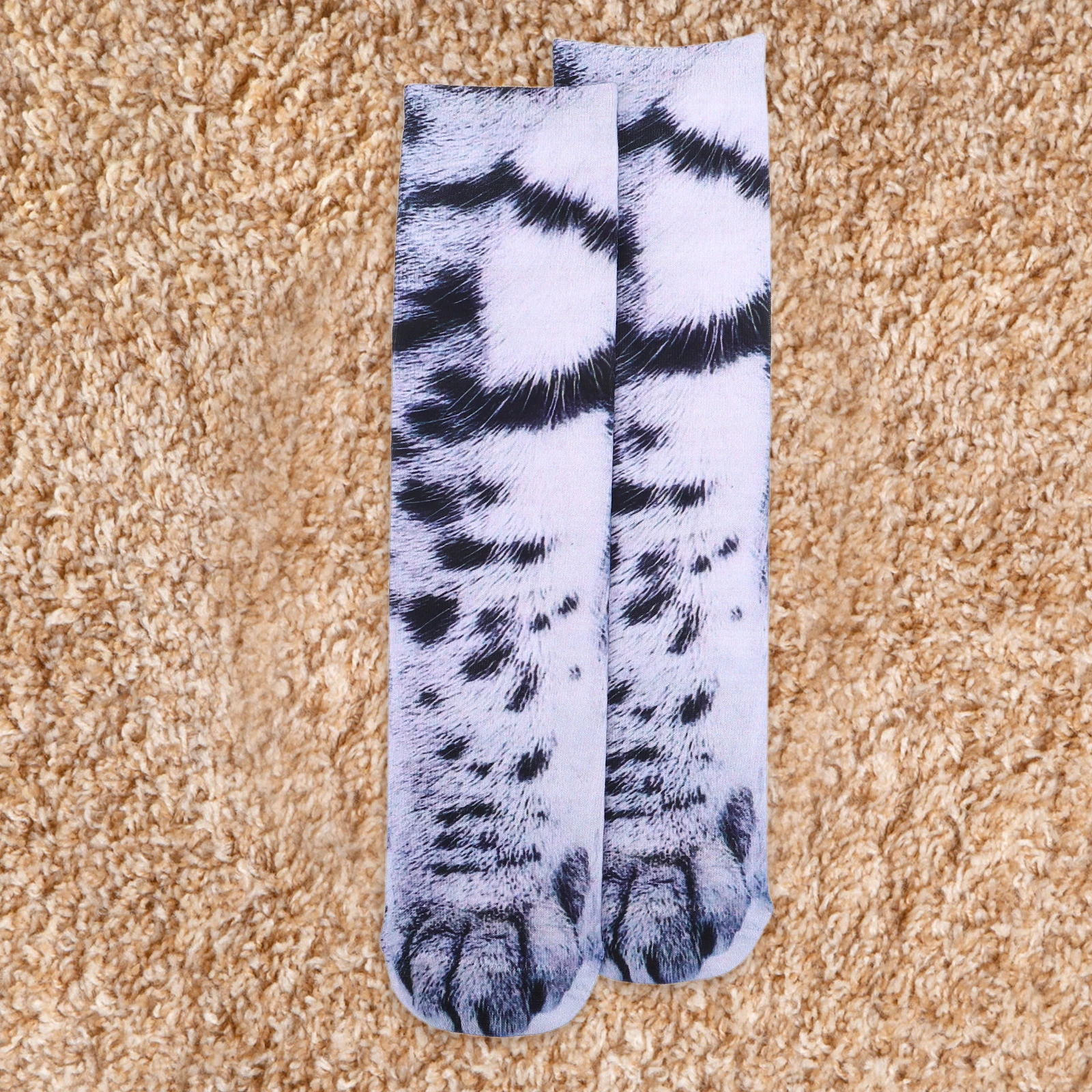 

Funny Animal Cat Paw Holiday Novelty Animal Print Socks Warm Winter Adult Lover Casual Holiday Thermal Sock