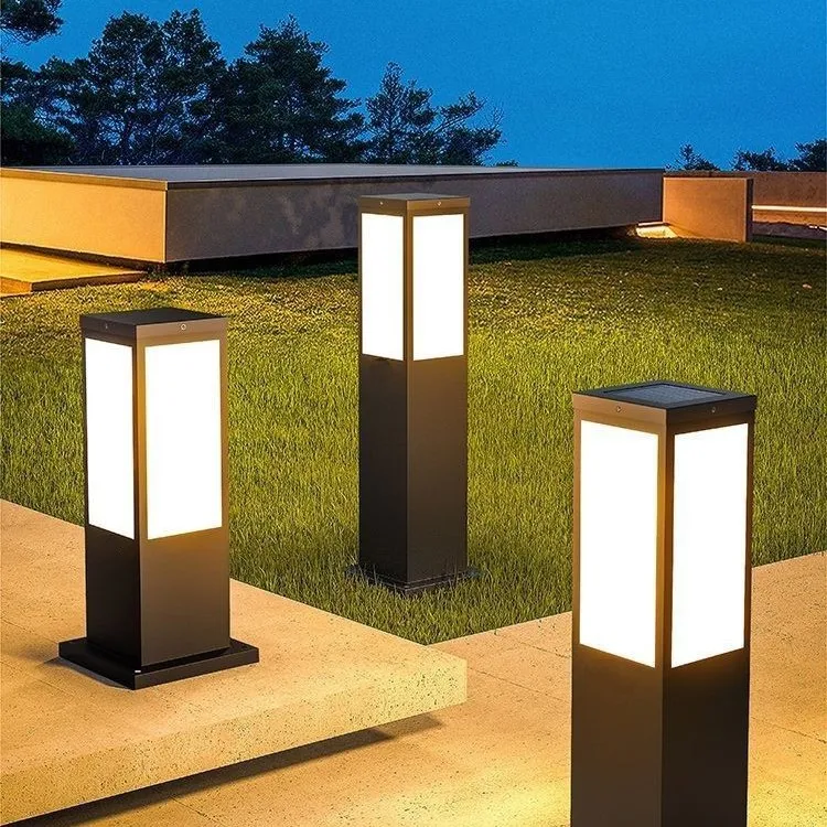 

Solar lawn light Outdoor garden light Waterproof villa landscape grass Community garden Square stainless steel