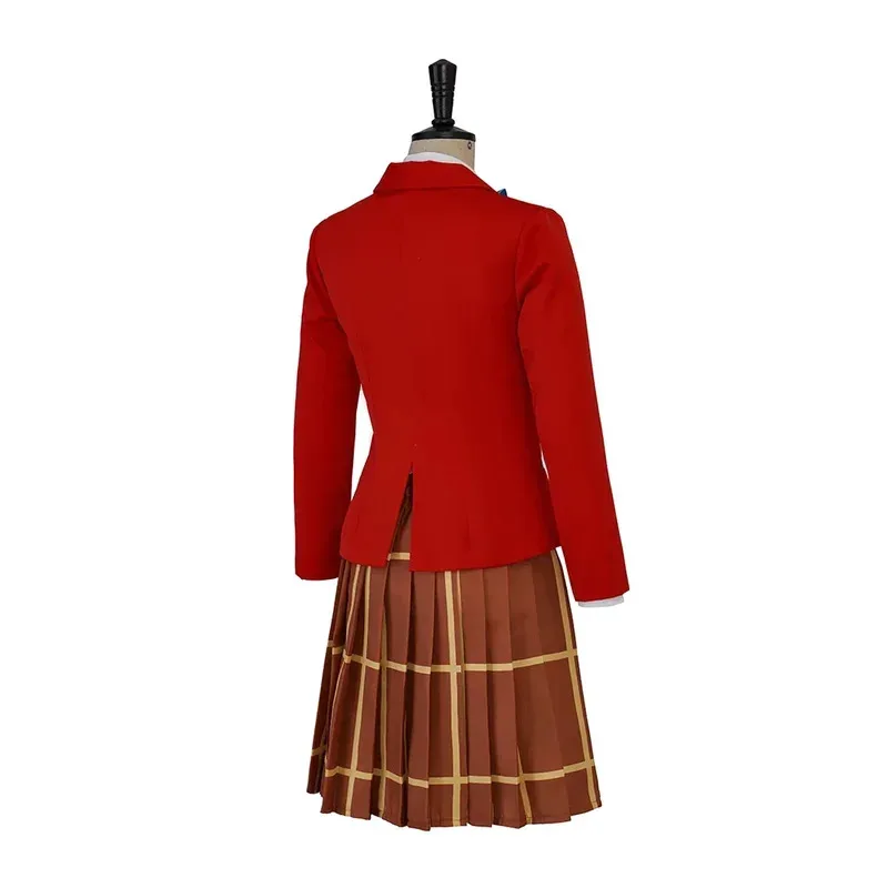2025 Mob Psycho 100 Arataka Reigen disfraz de Cosplay colegiala para mujeres uniforme rojo traje de escenario fiesta de Halloween Outfift 2025x;8's