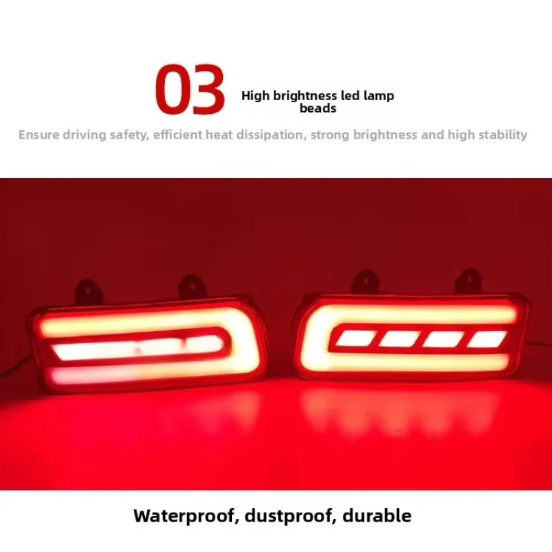 

Popu For 1 Pair Led Reflector Car Rear Bumper Light Brake Lights Rear Fog Lamp Signal Light Hyundai 2014 2015 2016 2017