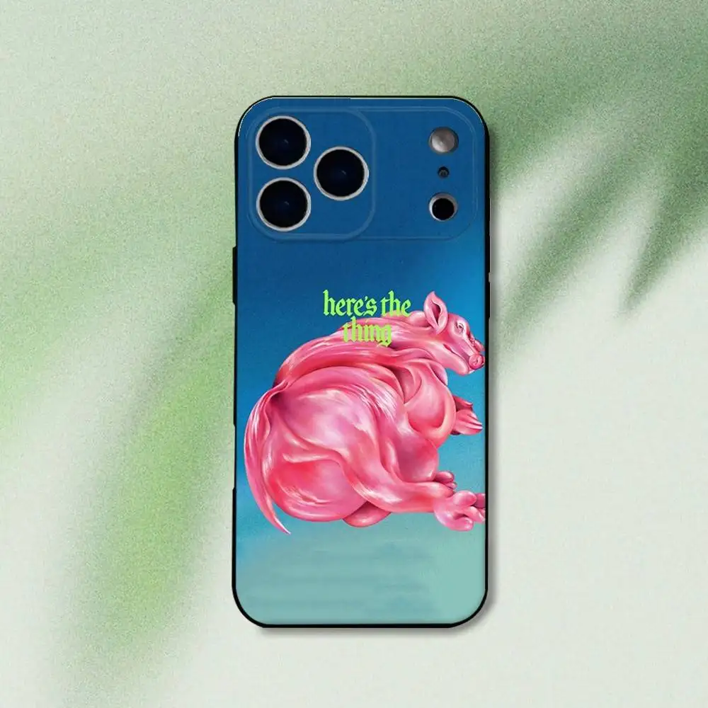 Banda F-Fontaines CC Custodia per telefono Romance per iPhone 17,16,15,14,13,12,Pro,Max,Plus,E,SE4,Air,Mini Funda morbida nera