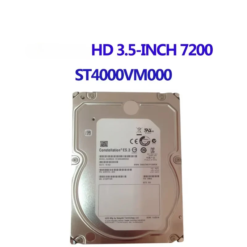 

Seagate ST4000VM000 Desktop HDD.3.5INCH 4TB 2.5 SAS 256MB 7200 RPM SATA ST4000VM000 HDD