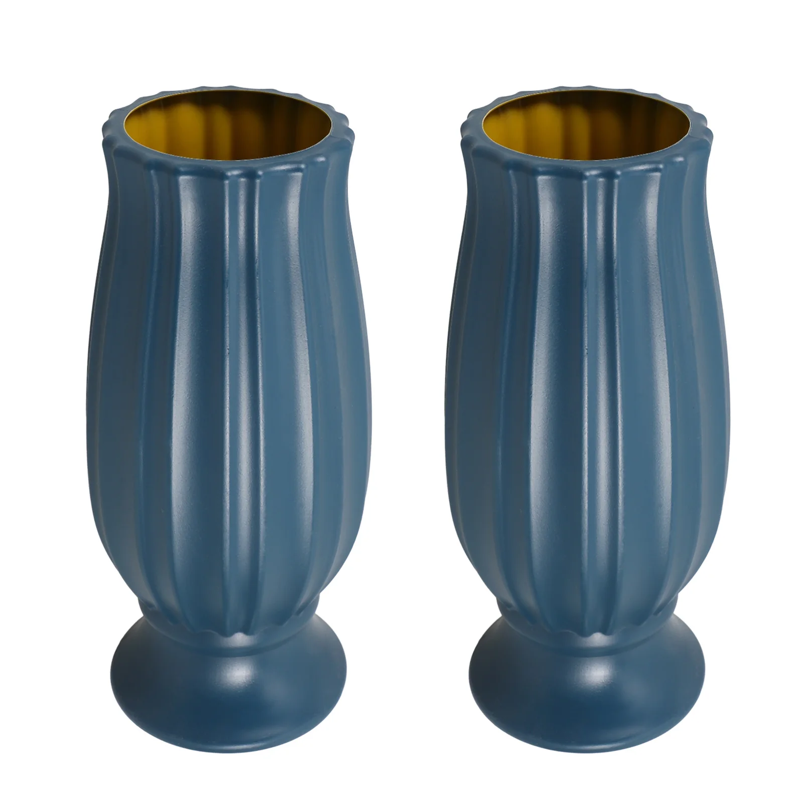 

2pcs Weatherproof Cemetery Vases Memorial Flower Holders Grave Site Decoration Outdoor Headstone Vase For Artificial