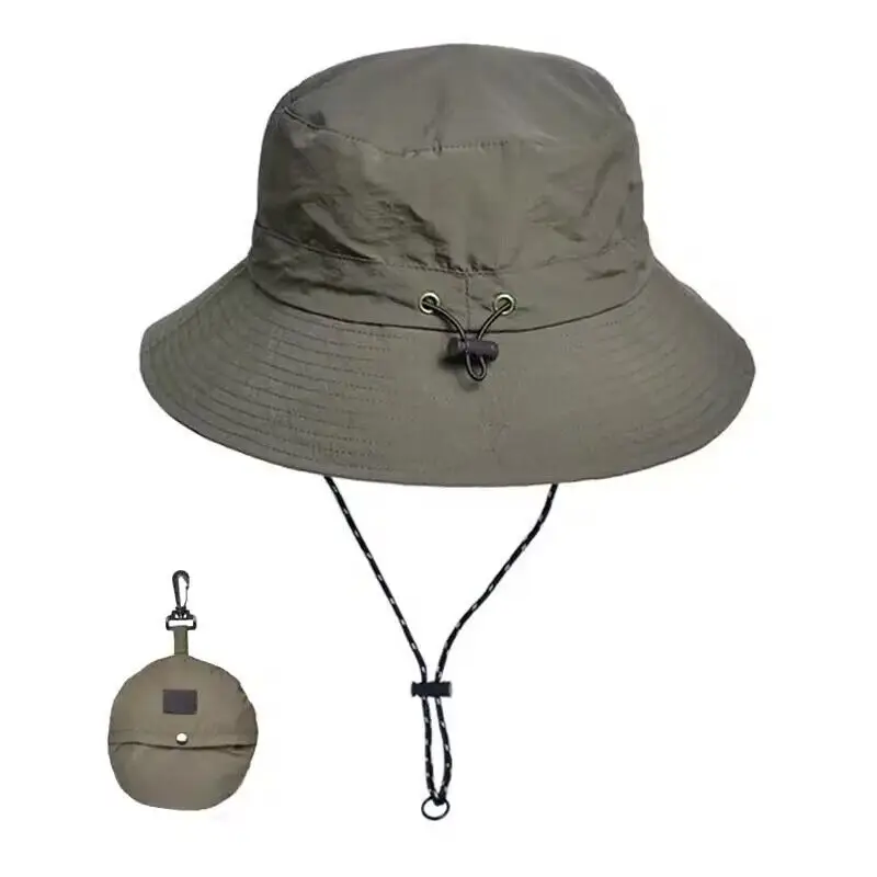 

New Fishing Cap Men Women Quick-Drying Folding Fishing Cap Outdoor Bucket Hat Camping Hat Windproof Trekking Hat Beach Hat