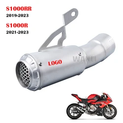 Motorcycle Exhaust System Muffler Motorcross Tip Escape Moto Racing Slip on For S1000RR 2019 - 2023 S1000R 2021 - 2023