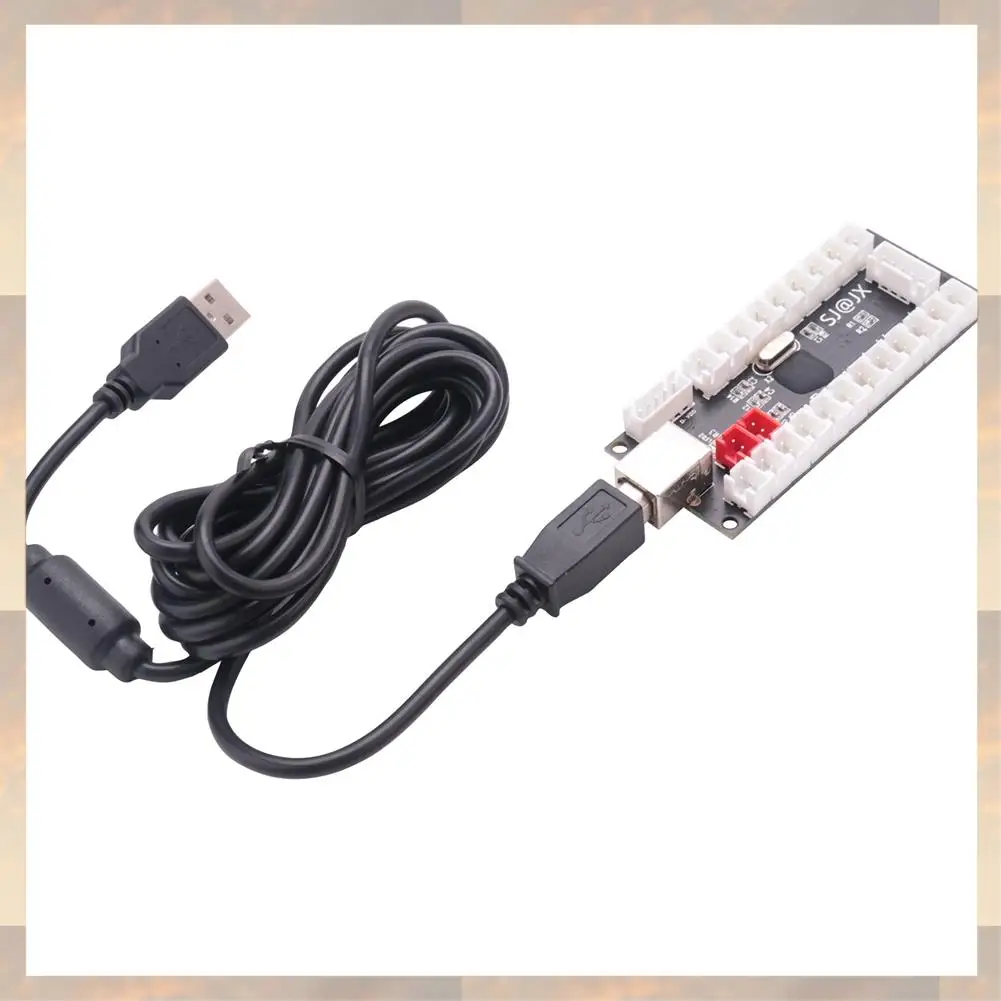

2025 New-2X аркадный USB-кодер с нулевой задержкой, ПК к джойстику для Mame Jamma и других ПК, боевые игры