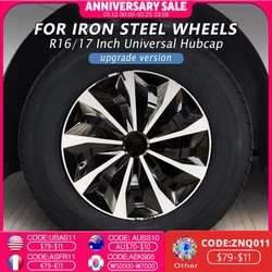 4PCS Universal Wheel Cover Hubcap Replacement R14 R15 R16 Inch Hub Caps Wheel Rim Cover PP Tire Accessories Snap On SUV Truck