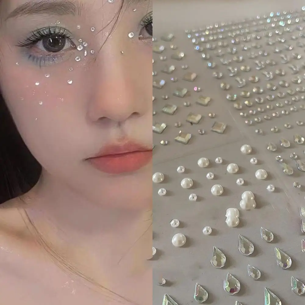 High Grade Dazzling Facial Gems for Exquisite Sparkle Temporary Tattoos Easy To Apply for Women Nail Stickers Accessories