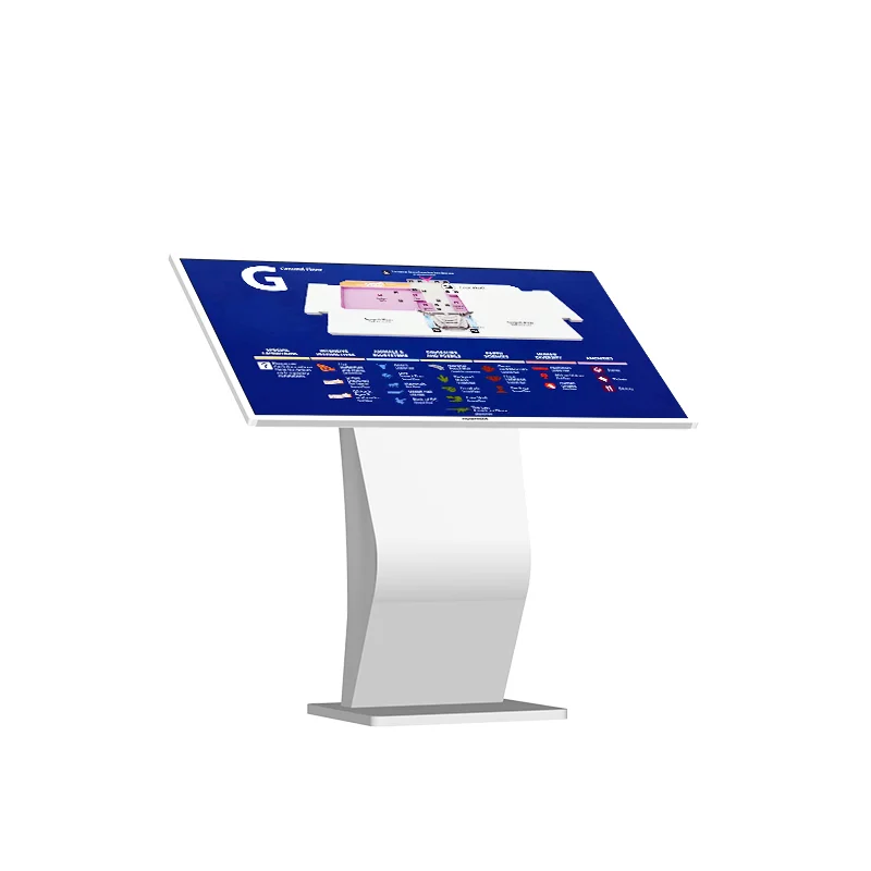 HUSHIDA 21.5 32 43 50 55 65 Inch High Resolution Stand Information Digital Capacitive Touch Screen Kiosk