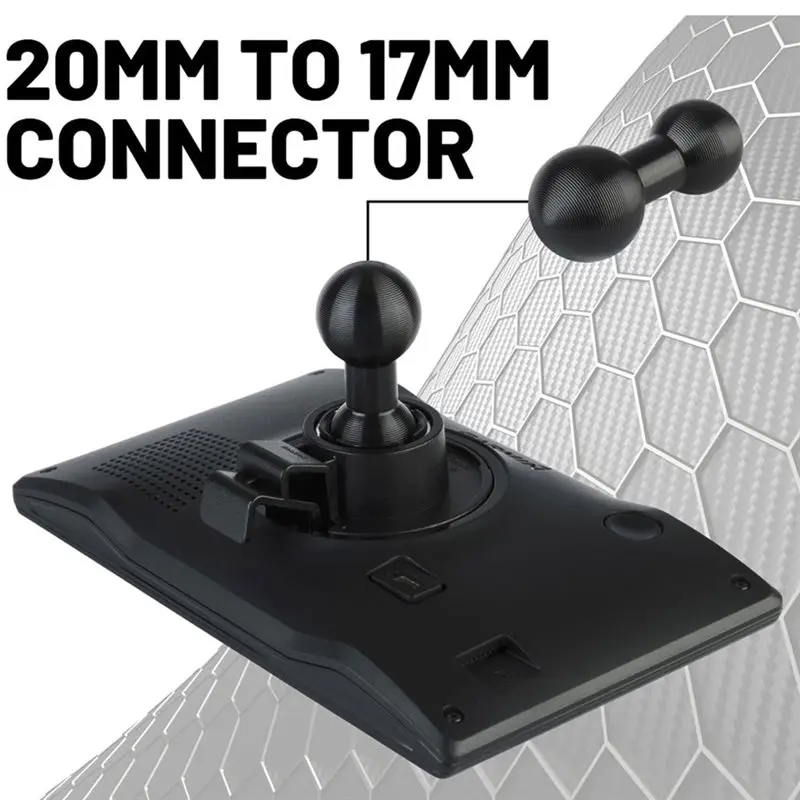 A97I-2 Pack 20Mm Ball To 17Mm Ball Mount Extension Connector Double Ball Heads Bracket For Mounting