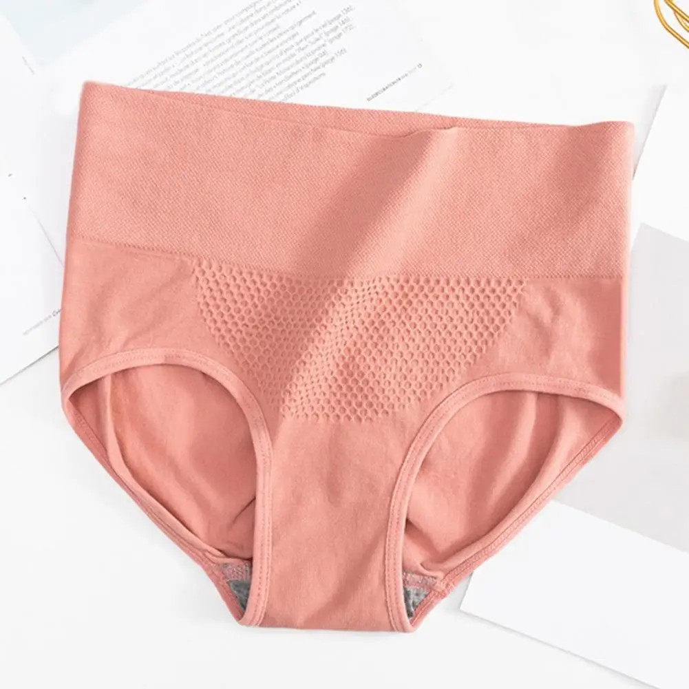 Women Underpants High Waist Breathable Anti-septic Seamless Stretchy 3D Honeycomb Lady Briefs Panties Female Underwear 95