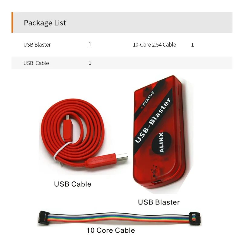 ALINX AL201: Platform Cable USB Blaster for  FPGA JTAG Program Download