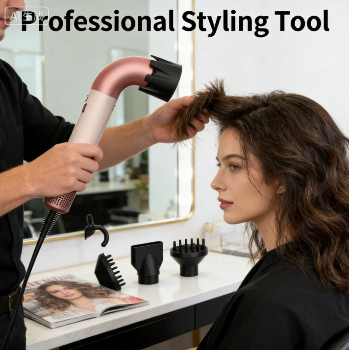 

Professional Leafless Hair Dryer - Negative Ion Hair Styling Tool, Constant Anion Electric Dryer for Salon-Quality Care