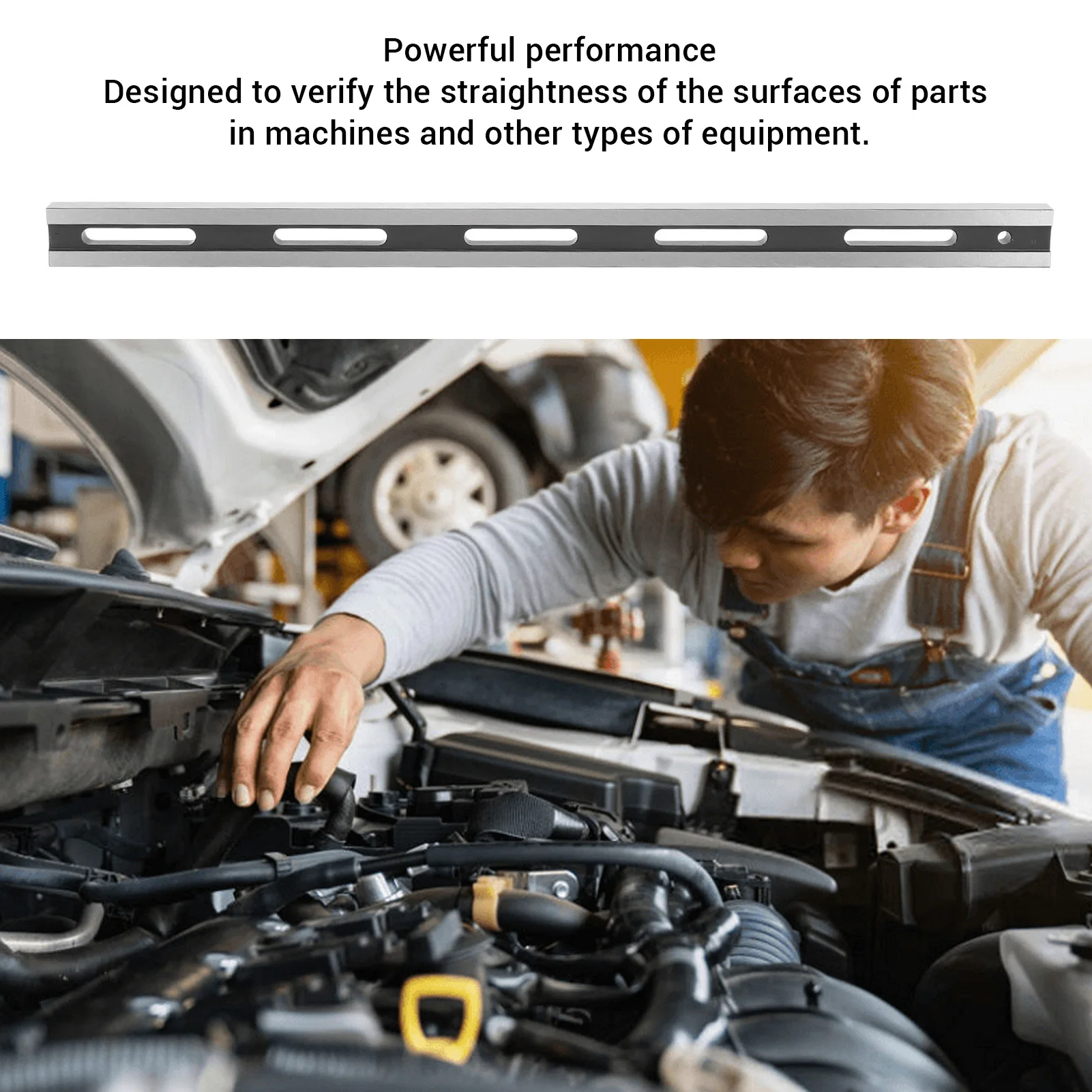 

24 Inch Precision Machinist Straight Straight Edge Wear Resistant Steel Tool for Checking Heads Engine Blocks Surface Flatness