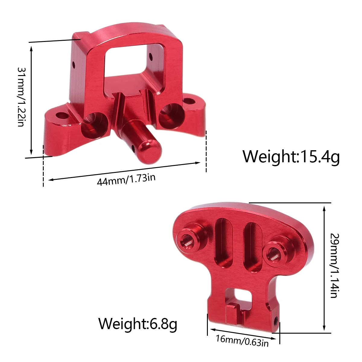 CNC Aluminium 7075 Achterspatbord Mount Set Voor LOSI 1:4 Promoto MX Motorfiets LOS06000 LOS06002 Gemodificeerde Upgrade Deel LOS 261008