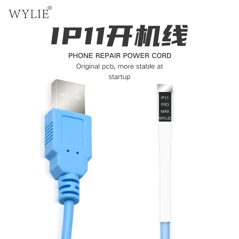 Mechanic iBoot Power Cable For iPhone 11 12 13 pro max 13pro 13promax 14 mini DC Power Supply Cable Repair Wire Test Cable Tools