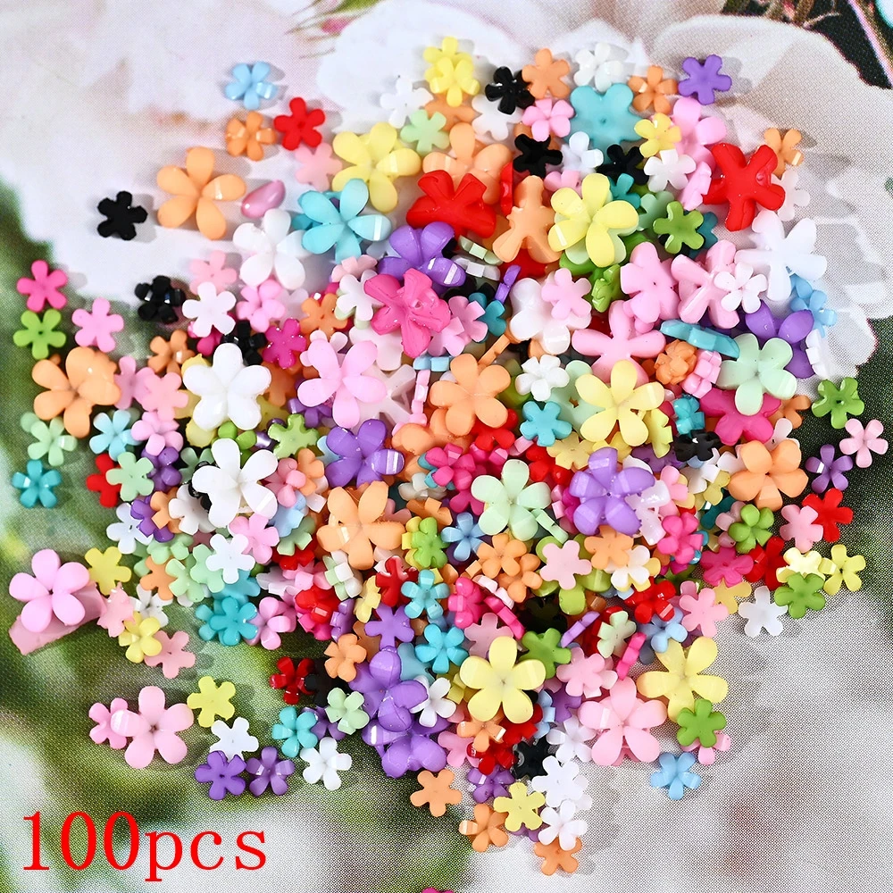 Bow & Flower Nail Art Resin Charms (500-600 pcs) image