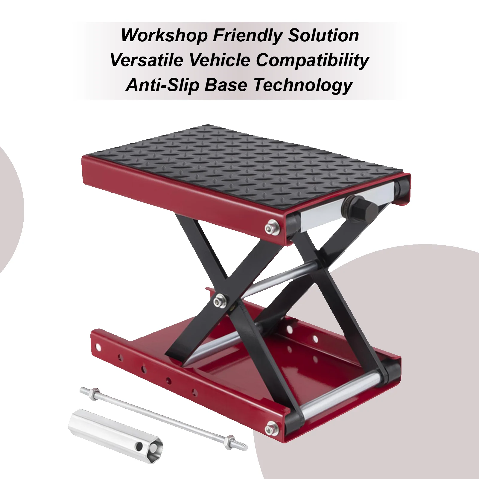 

Motorcycle Lift Stand Motorcycle Scissor Lift Jack Stand Heavy Duty Lifting Compact Table Quick Release Mechanism For Garage Atv