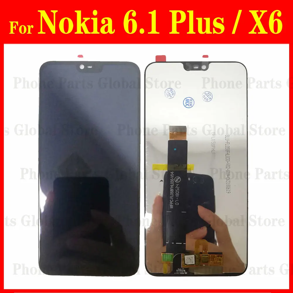 For Nokia 7 Plus 5 5.1 5.4 8 8.1 8.3 2.3 LCD 1 2.2 3.2 4.2 6.1 Display 6 2018 Screen G10 G21 G11 G300 Touch Digitizer Assembly