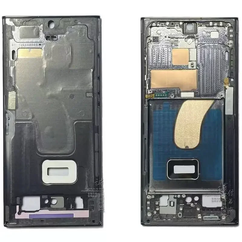 Pop For Samsung Galaxy S23 Ultra Intermediate Frame Housing Medium Frame Holder With Side Button Parts