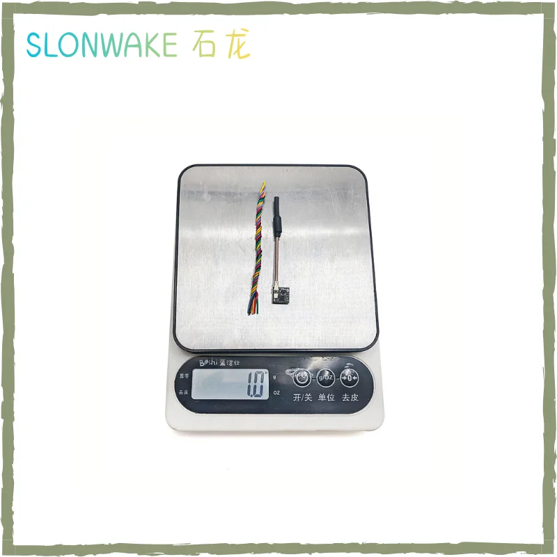 SLONWAKE 5.8G 25mW nano VTX 48CH Ajuste con botón Conector de antena IPEX‑1 10*10mm 1g 4‑5.5V Transmisor de video FPV inteligente con SmartAudio