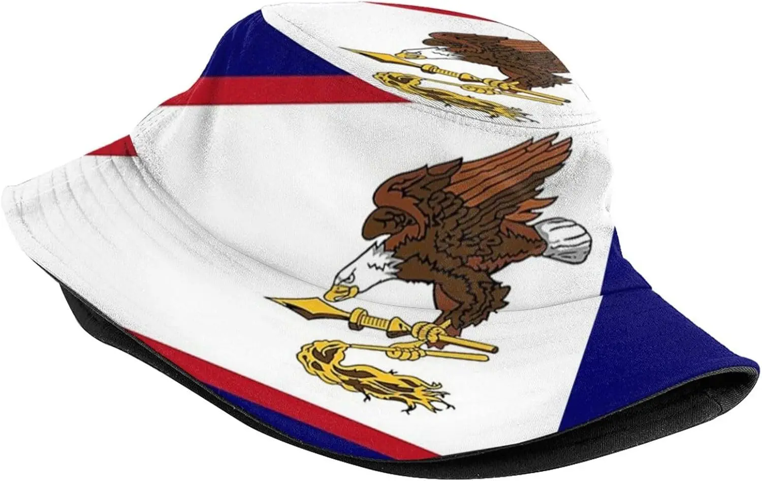 Fashion American Samoa Flag Print Bucket Hat Wide Brim Sun Hat Packable American Samoan Fisherman Cap for Women Men