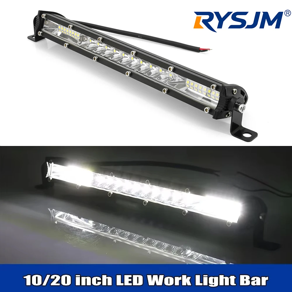 

10/20 inch LED Light Bar LED Work Roof Lights 12V 24V Flood Spot Beam Driving Lamps Fog Lamp For Jeep Truck Trailer 4x4 Offroad