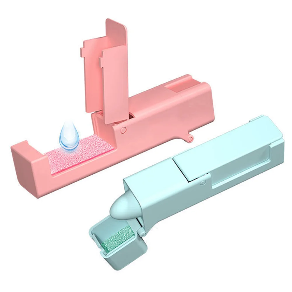 Blue Foldable Door Handle Clip No Touch Elevator Button Presser Portable Hygiene Protector for Family Outdoor Safety