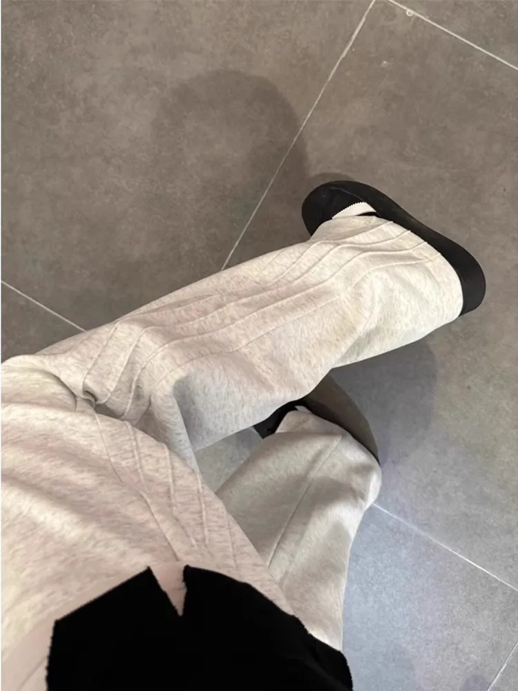 

American Retro ey Sports Pants Men's Loose Straight Casual Trousers Hip Hop Versatile Sweatpants Youthful Vitali Sle