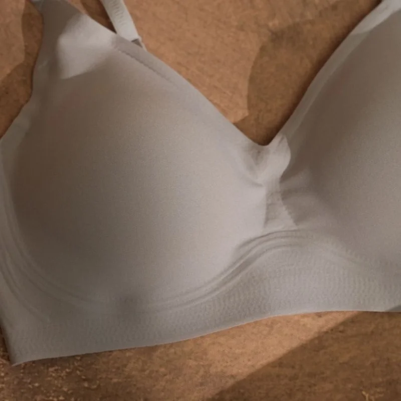 بطانة شجرة الطيور 89% حرير التوت 11% حمالة صدر من الألياف اللدنة، حمالات صدر لاسلكية للنساء قابلة للتنفس 3/4 كوب، ملابس داخلية جديدة بدون أثر A59043JF #4