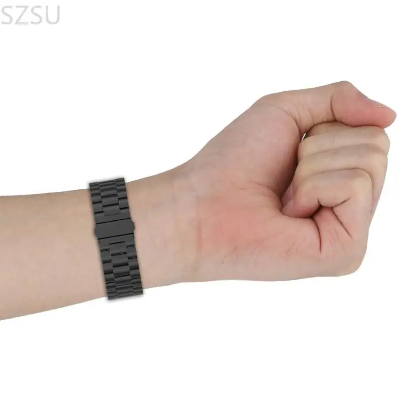 

SZSU Multipurpose Metal Watch Straps Three Bead Pattern Replacement Band for watch8