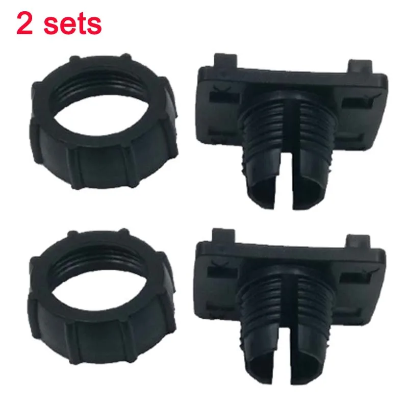 2 Set Four Button Nut Car Mounted Air Outlet Mobile Phone Holder Nut Back Plate Accessory 4 Claw Cellphone Bracket Fixing Buckle