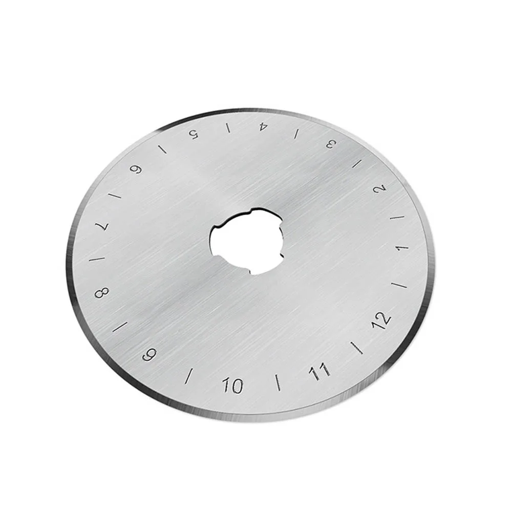 

5pcs 28Mm Round Cutter Blades Super Thin 0.3Mm Replacement For Rotary Cutters Fabric Paper Plastic Crafts Storage Case